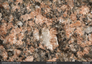 Lemland-Granit mit untypischer F&auml;rbung der Feldsp&auml;te