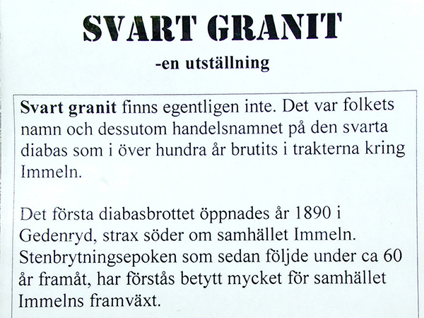 Infotafel in Immeln