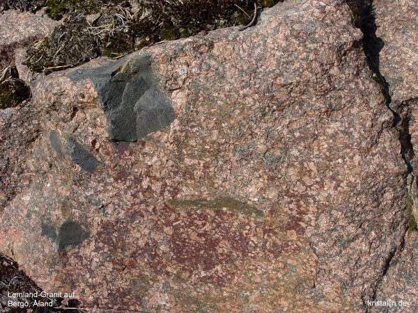 Lemland-Granit mit Xenolithen