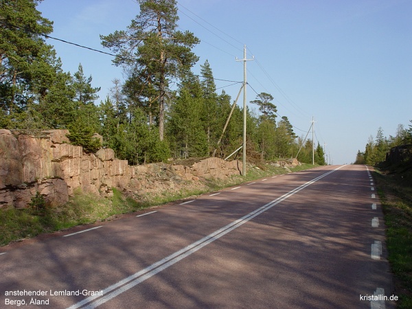 Insel Berg auf Aland: Lemlandgranit