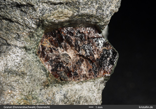 Bruchflche von Granat