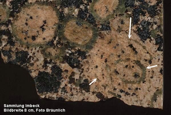 Wiborgit mit innerem Plagioklasring