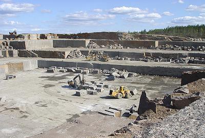 Steinbruch von Baltic Brown