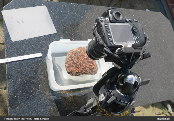 Test zum Fotografieren unter Wasser.