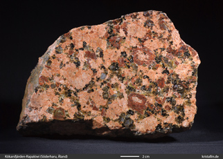 Porphyrischer Kökarsfjärden-Rapakiwi von Söderharu