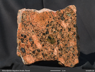 Porphyrischer Kökarsfjärden-Rapakiwi von Andör