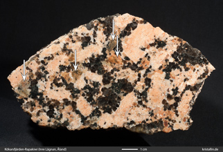 Grobk&ouml;rniger porphyrischer Granit von Inre L&auml;gnan