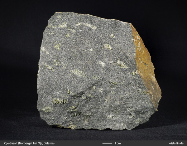 Öje-Basalt (Öje-Diabas) vom Norberget bei Öje