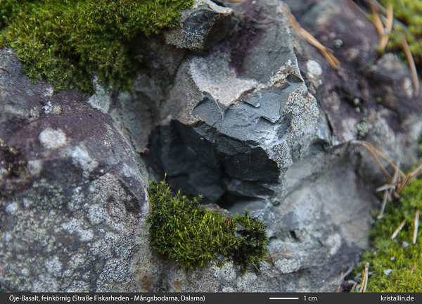 Feinkörniger Öje-Basalt ohne Einsprenglinge