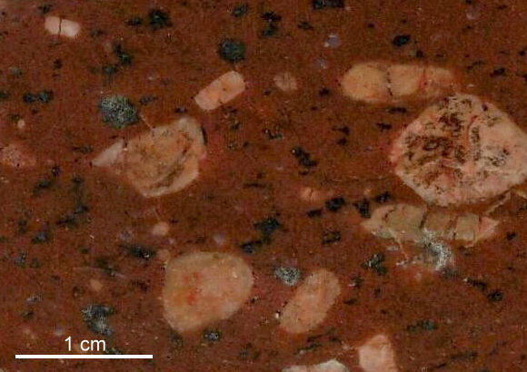 Gef&uuml;ge des Emarp-Porphyrs